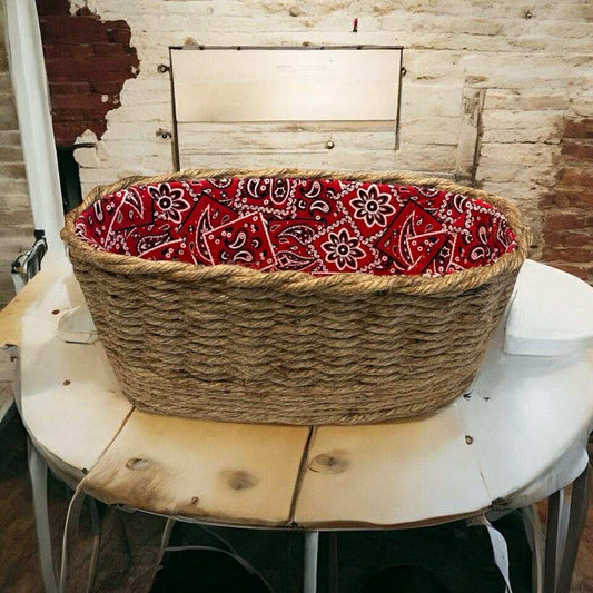 Woven Whimsy Red Bandana