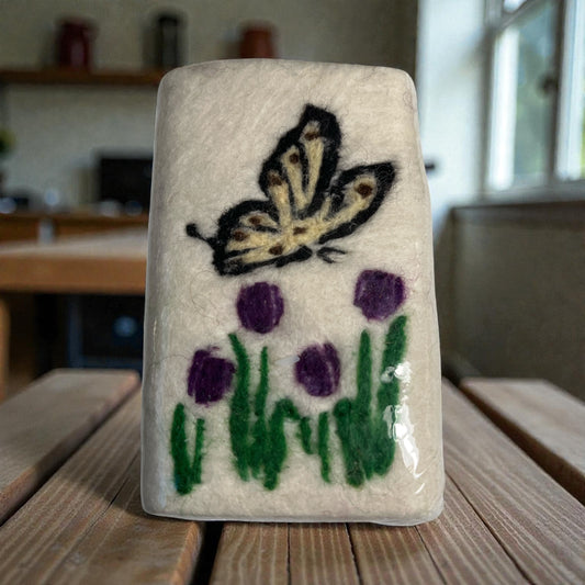 Tulips and Butterfly